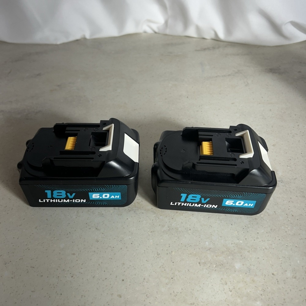 2 Pack 18V Battery 6Ah Compatible with Makita 18 Volt Lithium-Ion Battery
